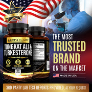 Turkesterone 1000 mg and Tongkat Ali 400 mg (180 Capsules)