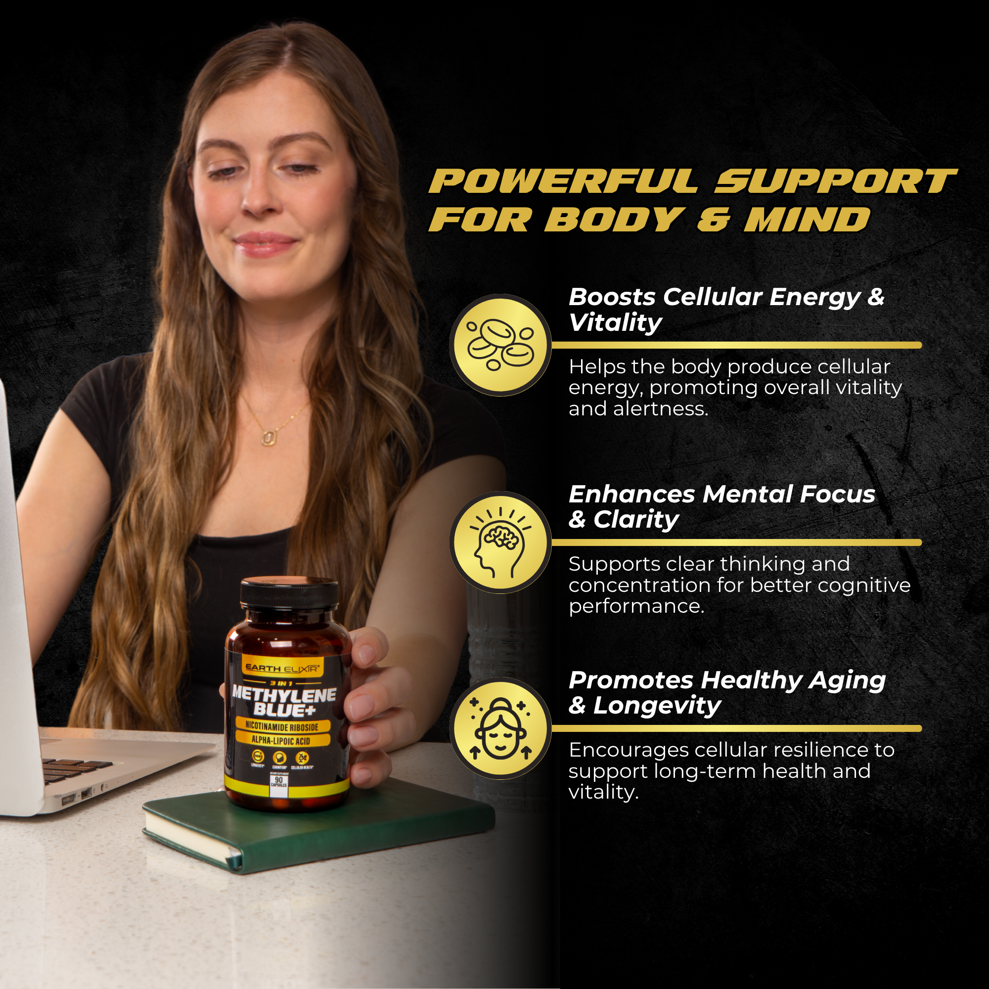 Methylene Blue with Alpha Lipoic Acid & Nicotinamide Riboside