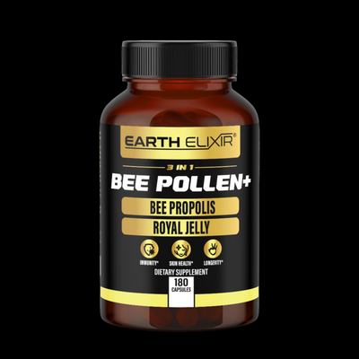 3 in 1 Bee Pollen, Bee Propolis & Royal Jelly (180 Capsules)