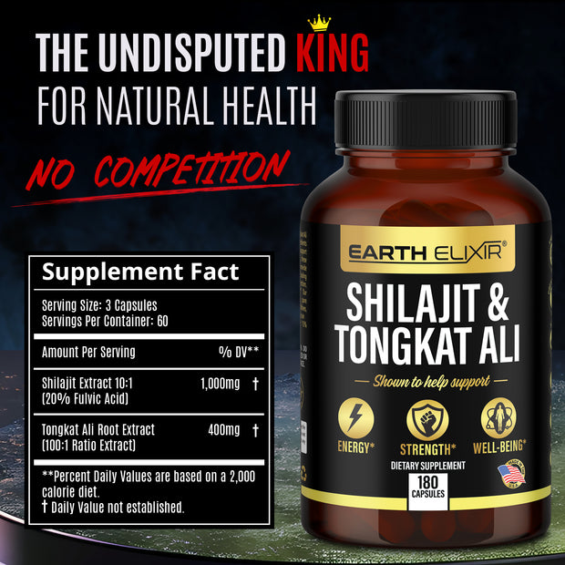 Shilajit 1000mg and Tongkat Ali 400mg