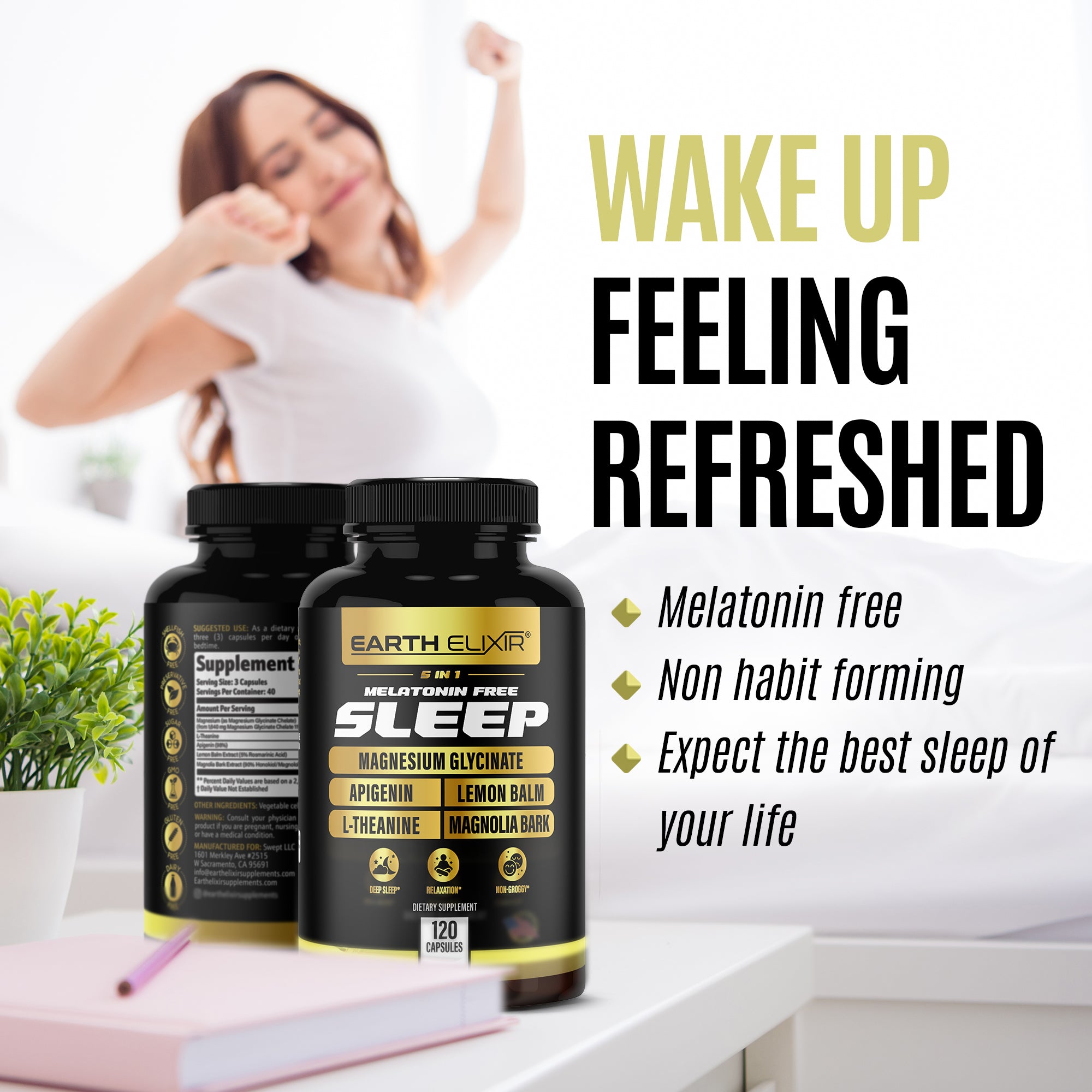 5-in-1 Melatonin-Free Sleep Formula