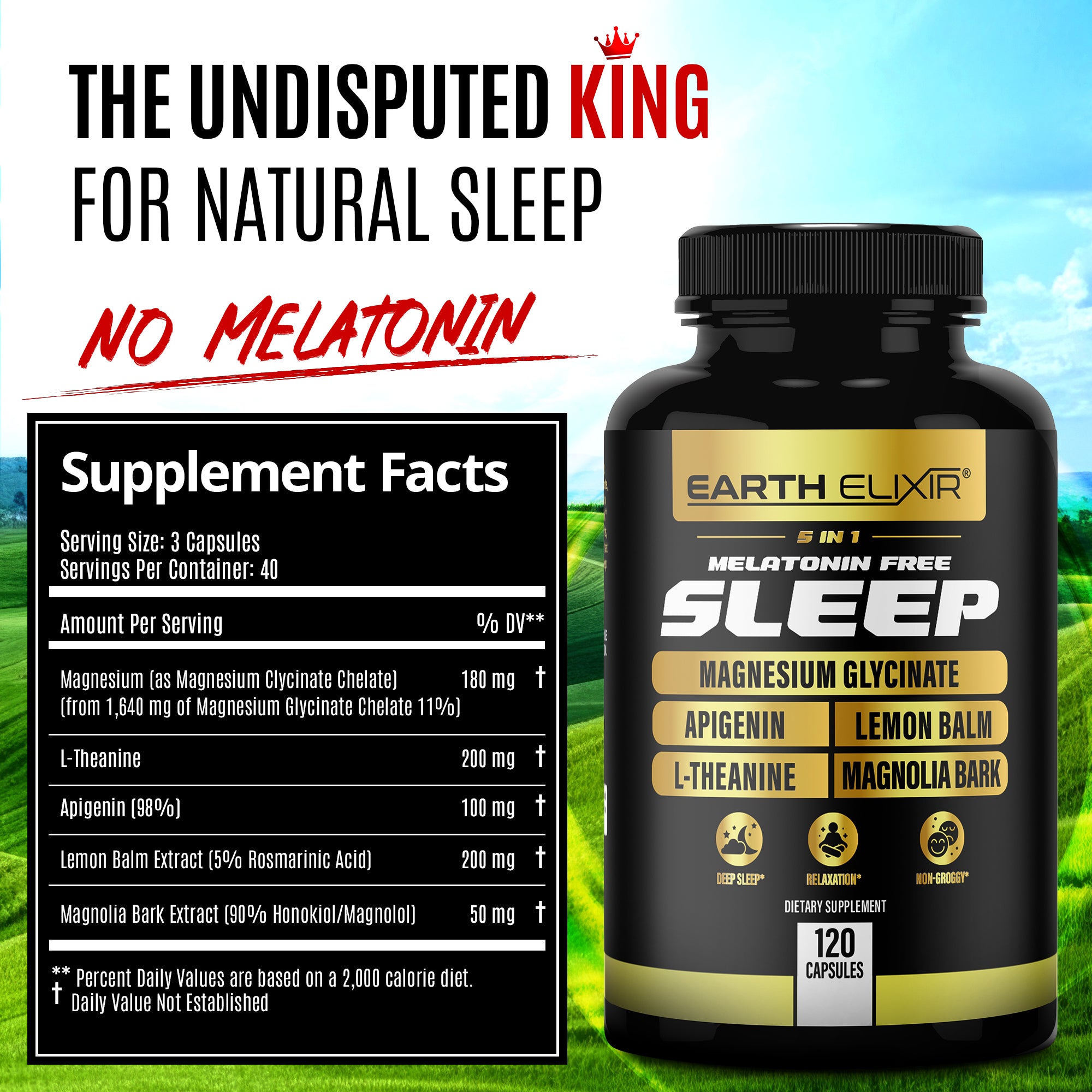 5-in-1 Melatonin-Free Sleep Formula