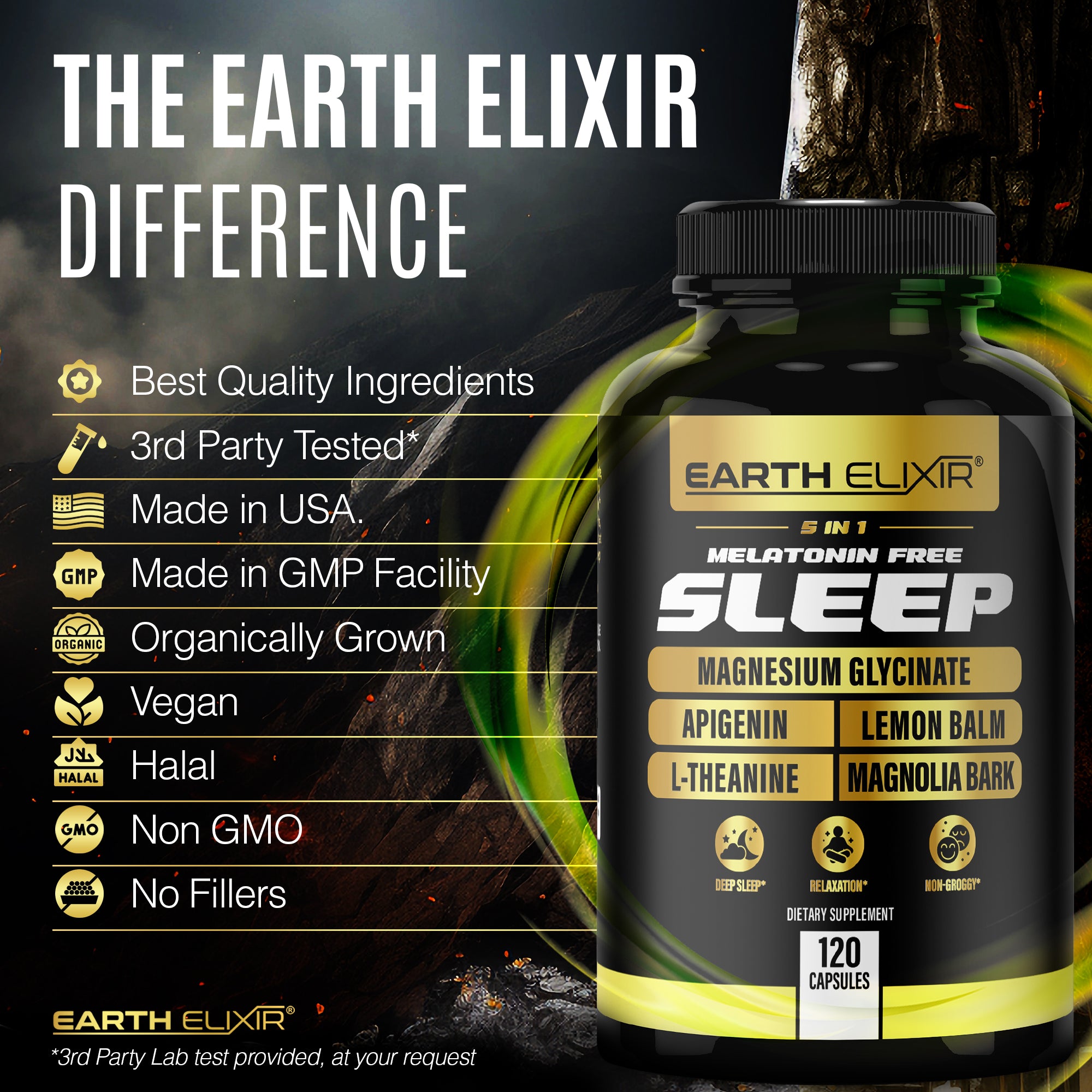 5-in-1 Melatonin-Free Sleep Formula