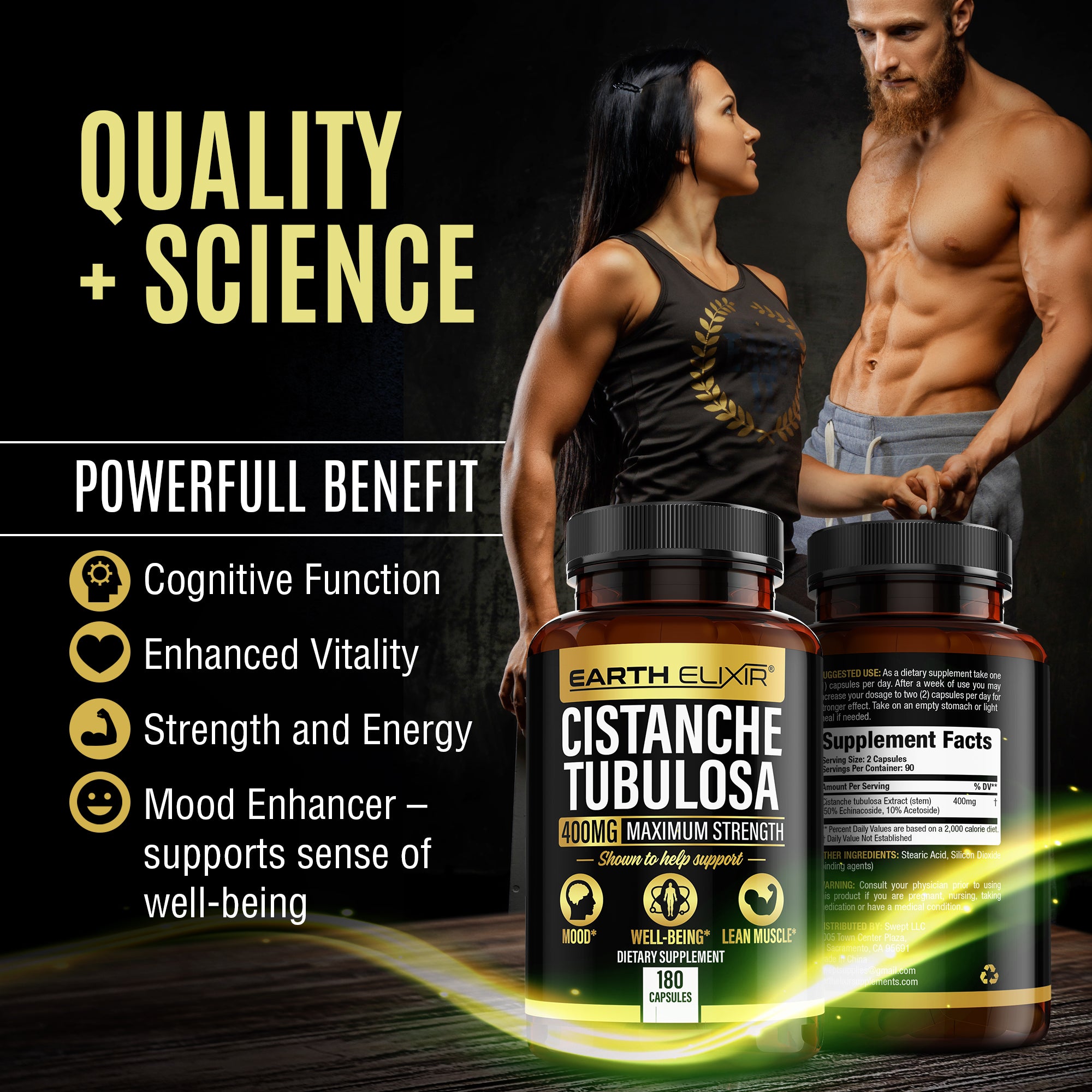 Cistanche Tubulosa 400 mg (180 Capsules) – Earth Elixir
